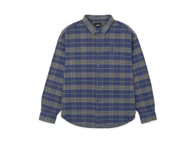 HUF Megablast Plaid LS Shirt "Cobalt Blue"