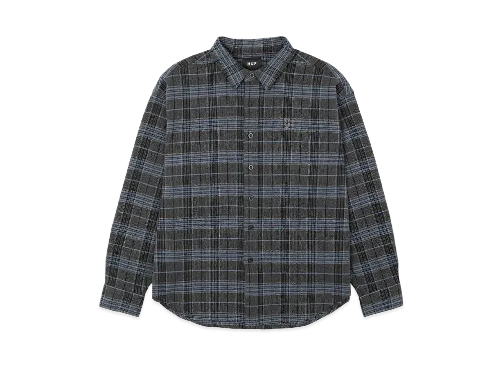 HUF Megablast Plaid LS Shirt "Black"