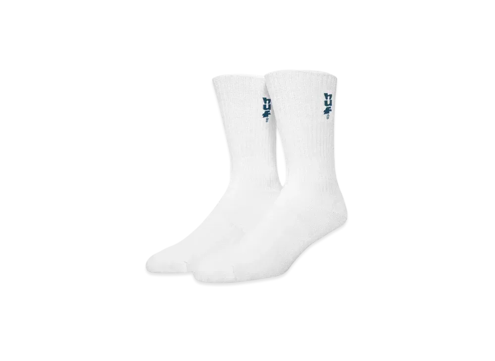 HUF Megablast Socks "White"
