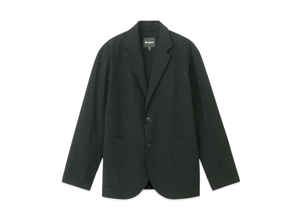 Goldwin Relax Nylon Two-Button Jacket (Unisex) "Black"