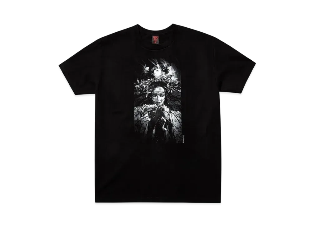 Geeks Rule x MAEDA MAHIRO Silkscreen Print T-shirt "Black"