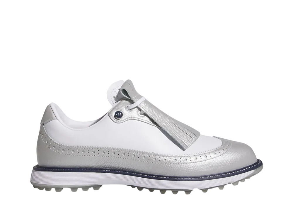 アディダス ウィメンズ MC ゾイシア スパイクレス ゴルフ "シルバーメタリック/クラウドホワイト/カレッジネイビー"