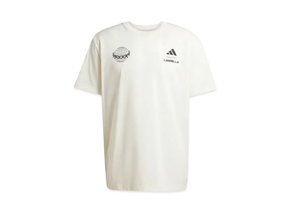 adidas Les Mills Team Graphic Short Sleeve T-shirt "Chalk White"