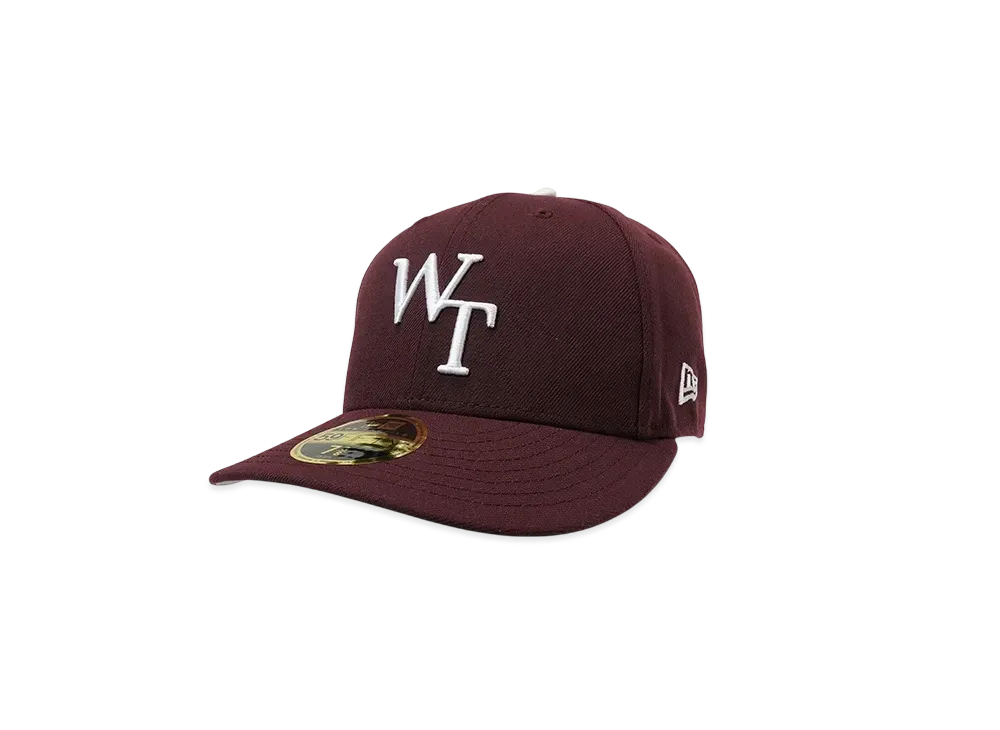 WTAPS 59Fifty Low Profile / Cap / Poly Twill New Era "Maroon" 242NENED-HT02