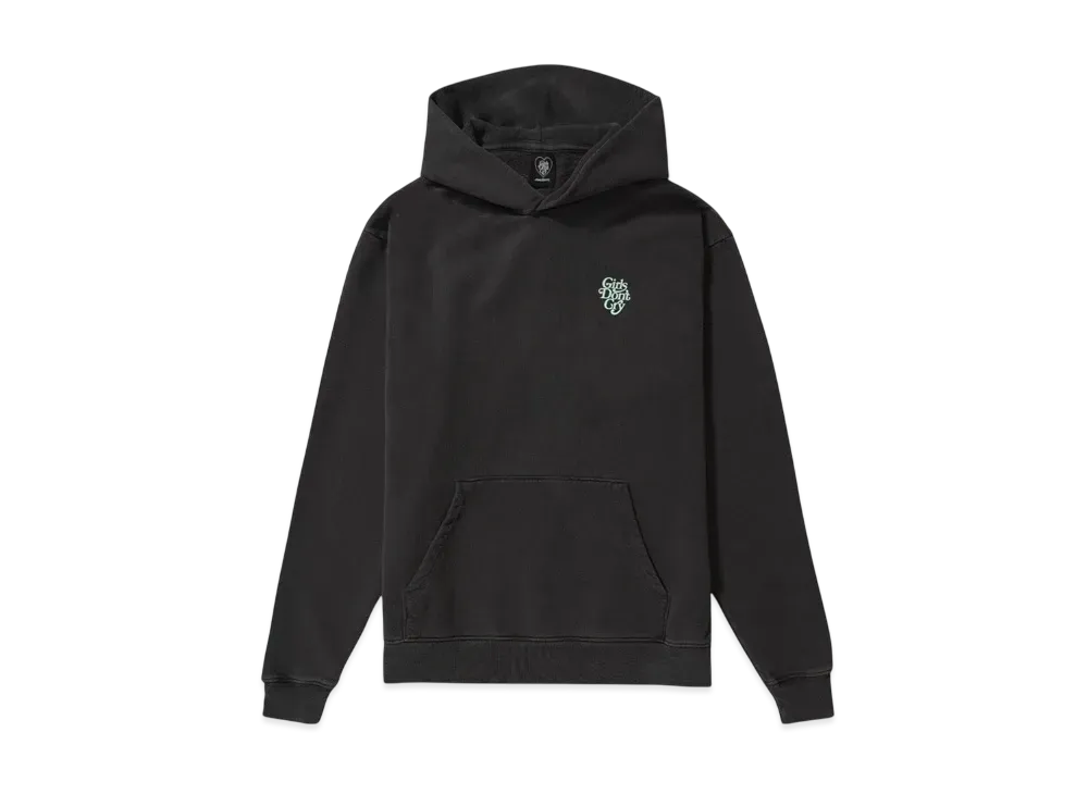 Girls Don't Cry x VERDY Logo Hoodie "Vintage Black/Light Green"