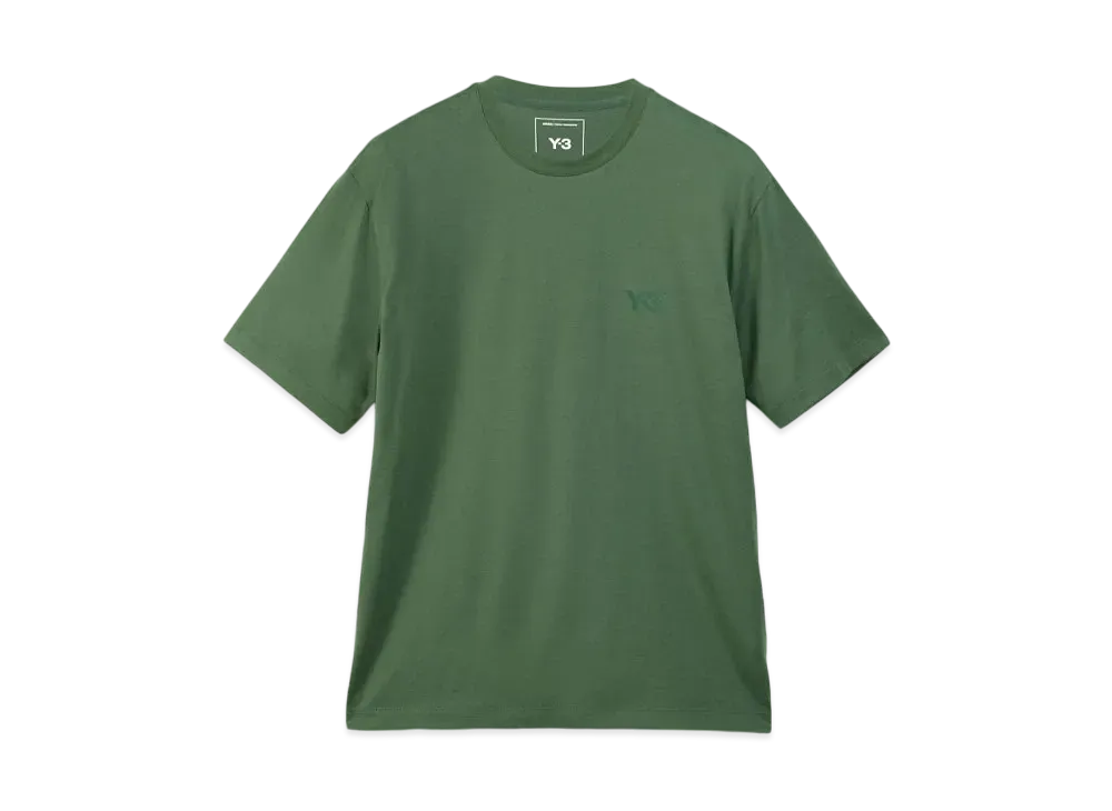 Y-3 M Regular Short Sleeve T-Shirt "Green Oxide"