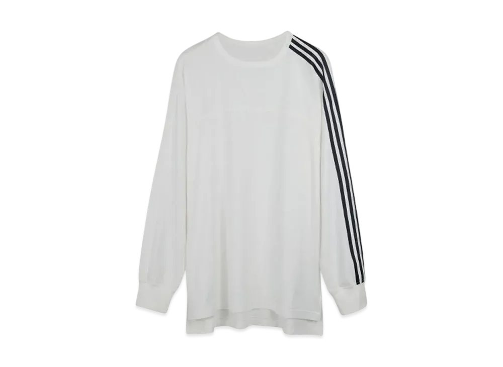 Y-3 M 3 Stripes Long Sleeve T-Shirt "Core White"