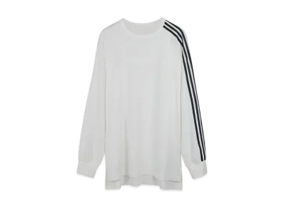 Y-3 M 3 Stripes Long Sleeve T-Shirt "Core White"