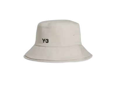 Y-3 Stripes Bucket Hat "Talc"