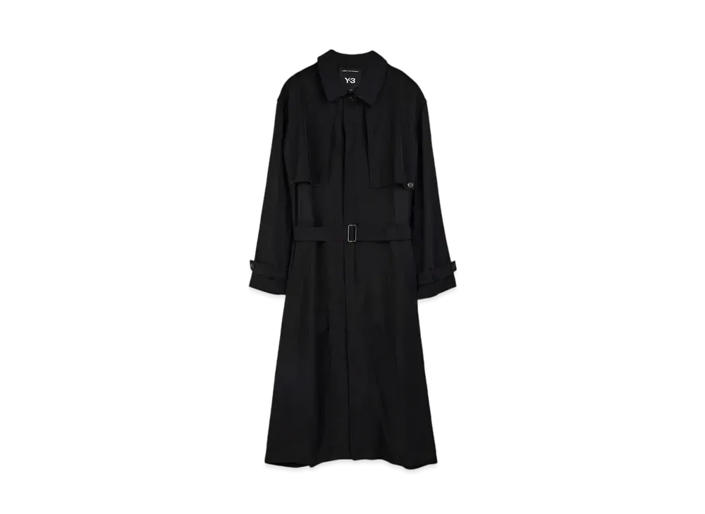 Y-3 M Rayon Twill Coat "Black"