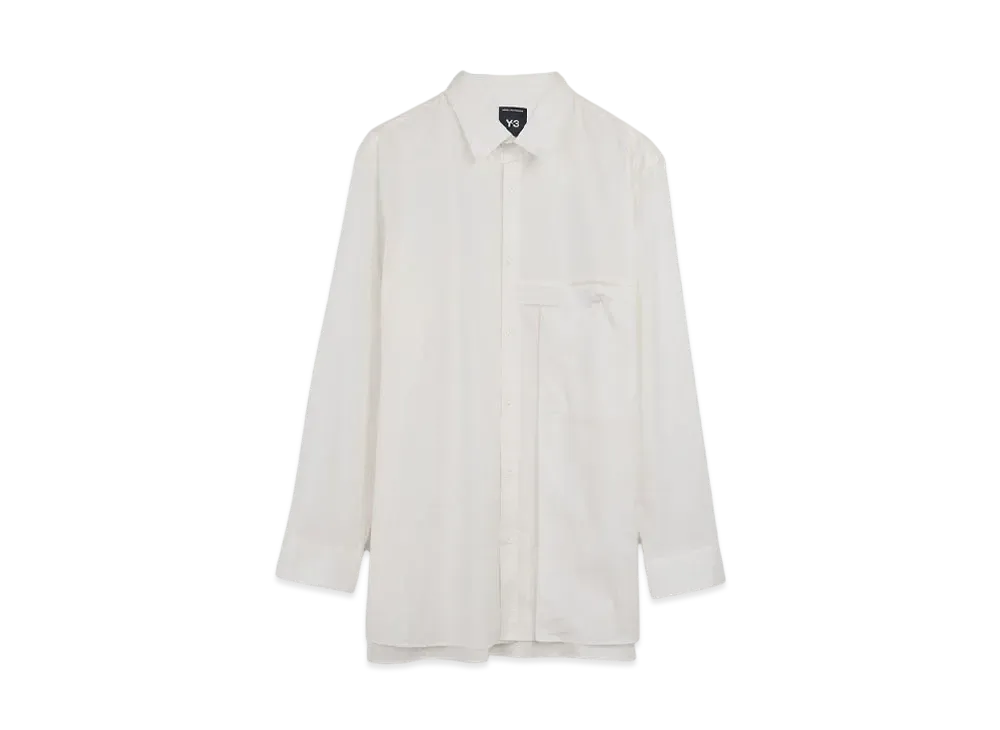 Y-3 M M Pleats Pocket Shirt "Core White"