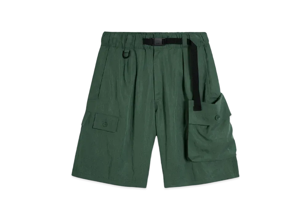 Y-3 M Washed Twill Shorts "Green Oxide"