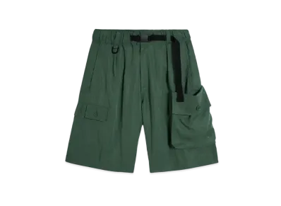 Y-3 M Washed Twill Shorts "Green Oxide"