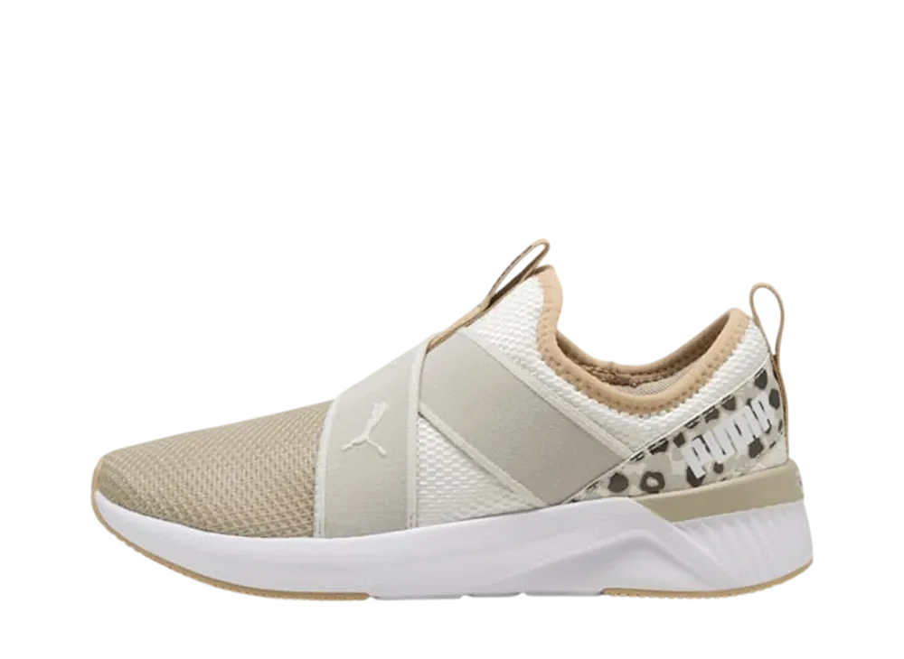 Puma Women's Softride Harli Slip Hybrid SKI "Warm White/Toasted Almond/Puma Black"