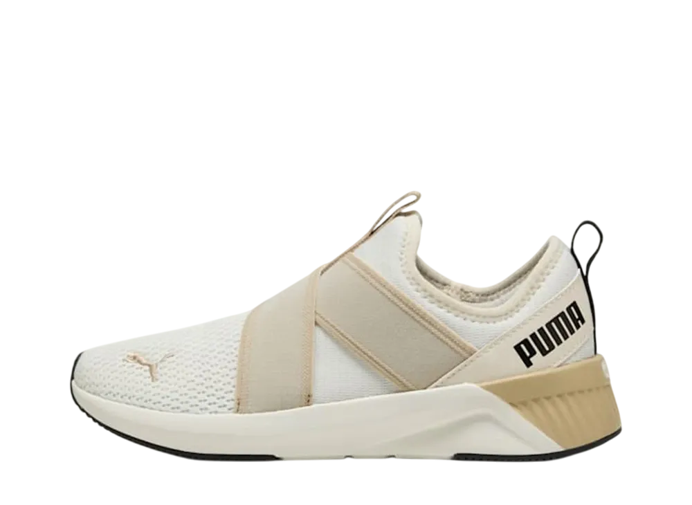 プーマ ウィメンズ ソフトライド ハーリー スリッポン "ウォームホワイト/トーステッドアーモンド/プーマブラック"
