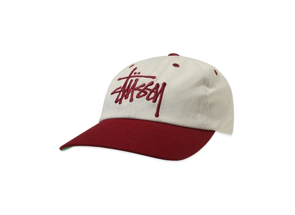 Stussy Big Basic Vintage Cap "Natural/Wine" (FA24)