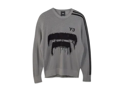 Y-3 U Graphic Knit Crew "Charcoal Solid Grey"