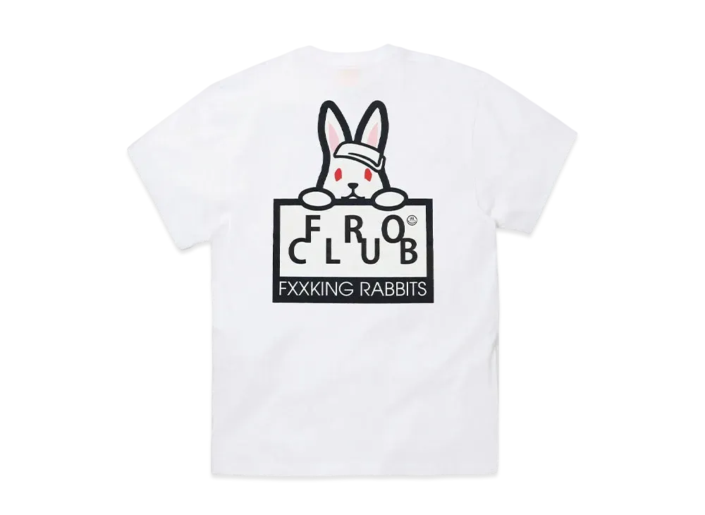 FR2 x Froclub Collaboration With #Fr2 Rabbit Board T-Shirt "White"