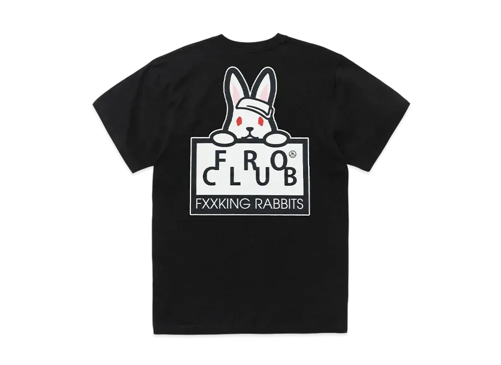 FR2 x Froclub Collaboration With #Fr2 Rabbit Board T-Shirt "Black"