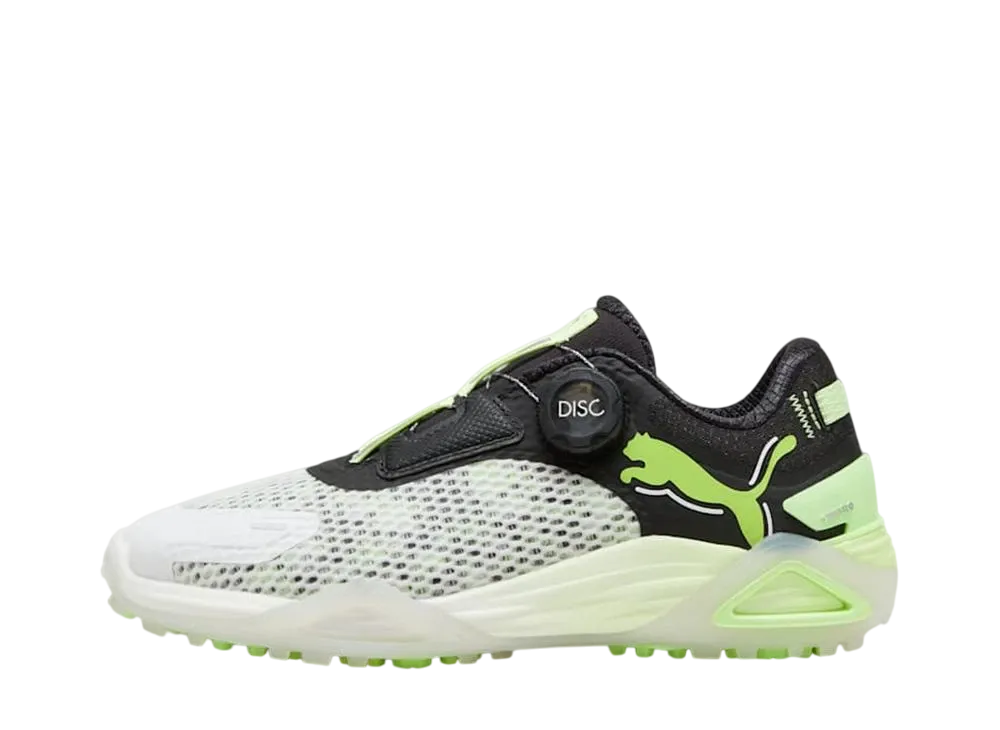 プーマ ウィメンズ ゴルフ シャドウキャット ニトロ ディスク "プーマホワイト/プーマブラック/フィジーアップル"