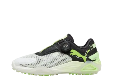 Puma Women's Golf Shadowcat Nitro Disc Spikeless "Puma White/Puma Black/Fizzy Apple"