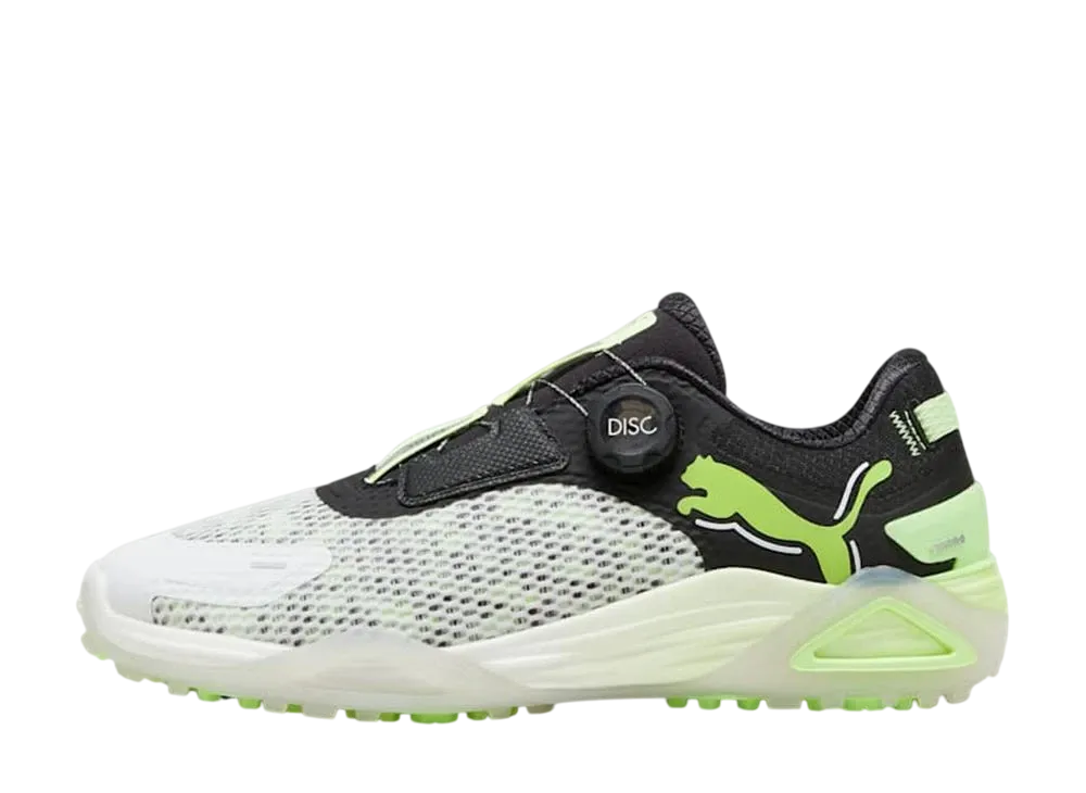 プーマ ゴルフ シャドウキャット ニトロ ディスク "プーマホワイト/プーマブラック/フィジーアップル"
