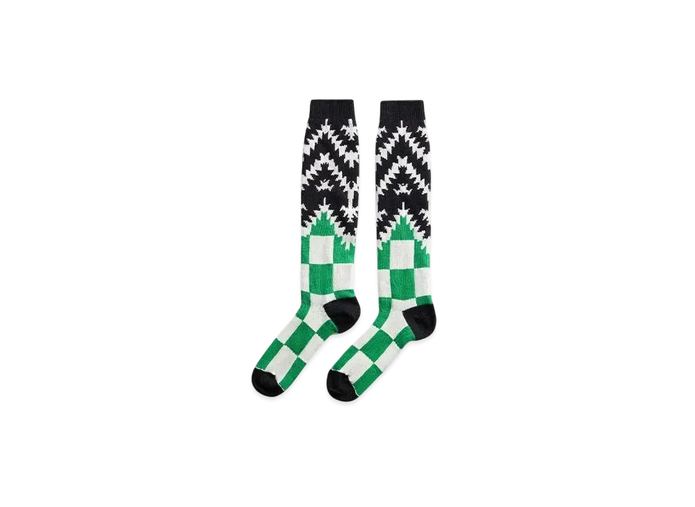 CANADA GOOSE SNOW GOOSE Zenith Socks "CableGreenMulti"