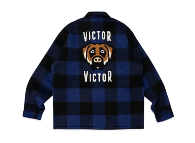 Victor Victor Worldwide Wool Check Shirt "Blue"