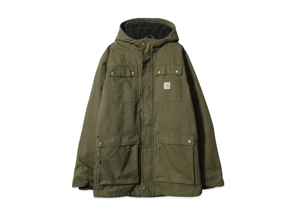 Carhartt duck hooded coat "KHAKI"