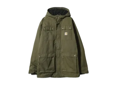 Carhartt duck hooded coat "KHAKI"