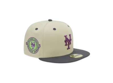NEW ERA x THE CAP 59Fifty 'Purple Haze Pack 02' New York Mets "Stone/Charcoal Gray"