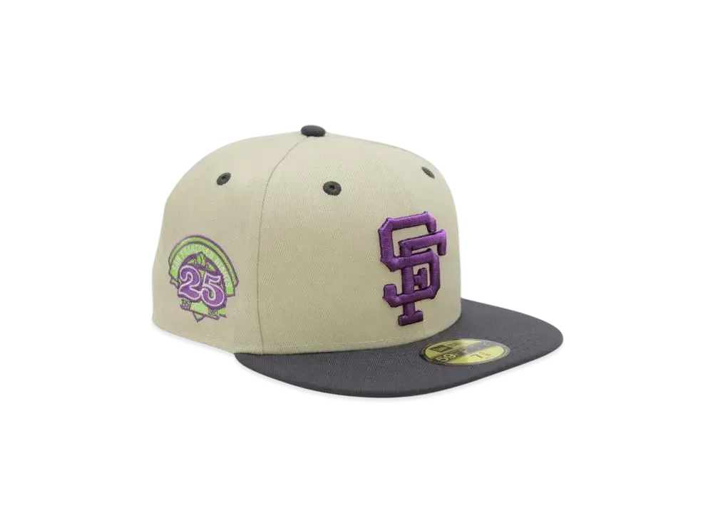 NEW ERA x THE CAP 59Fifty 'Purple Haze Pack 02' San Francisco Giants "Stone/Charcoal Gray"