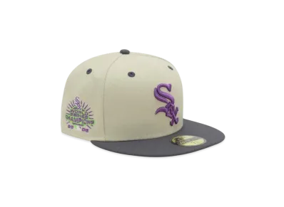 NEW ERA x THE CAP 59Fifty 'Purple Haze Pack 02' Chicago White Sox "Stone/Charcoal Gray"