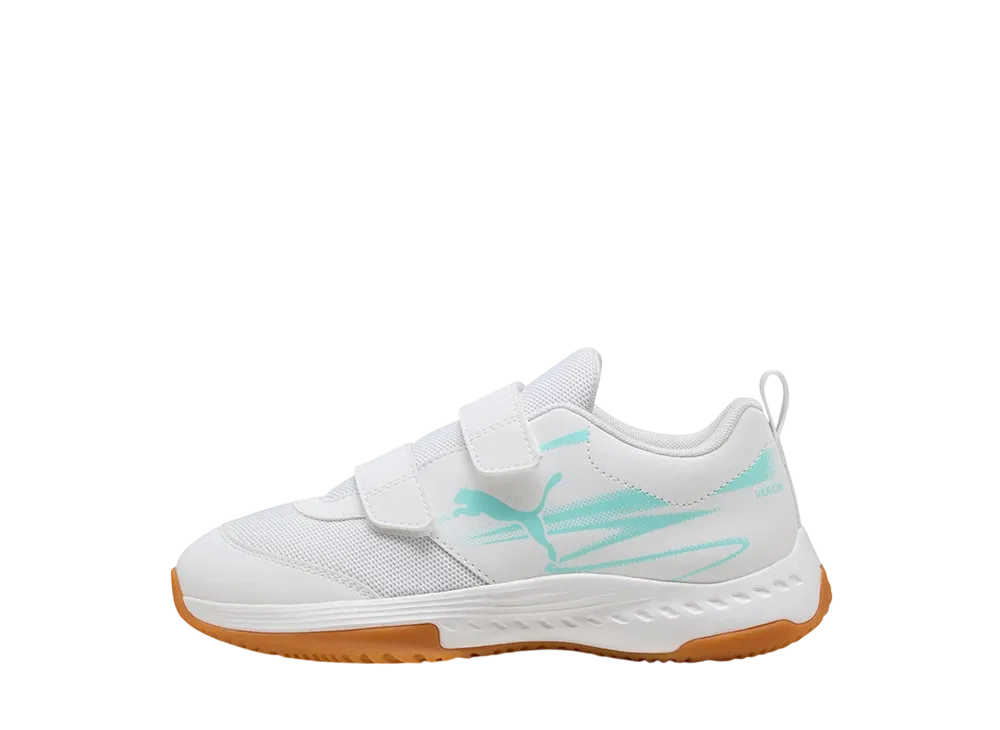 プーマ PS ヴァリオン2 インドア "エレクトリックペパーミント/プーマホワイト/ガム" (キッズ)