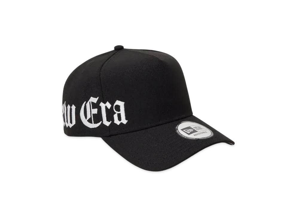 NEW ERA 9Forty A-Frame Essential Word Mark Logo "Black"