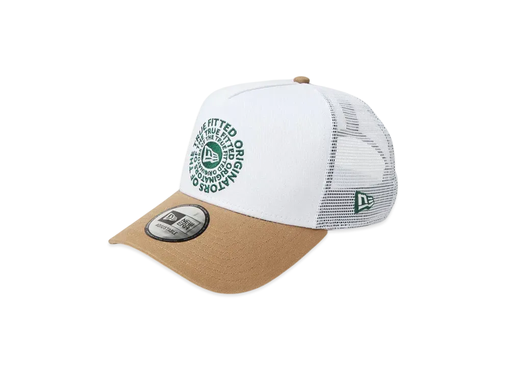 NEW ERA 9Forty A-Frame Tracker Circle OOTTF "White/Khaki"