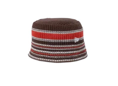NEW ERA Knit Bucket Multi-Border "Walnut"