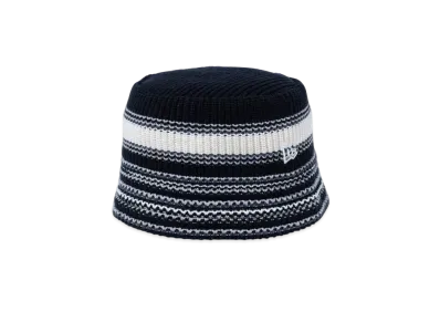 NEW ERA Knit Bucket Multi-Border "Black"