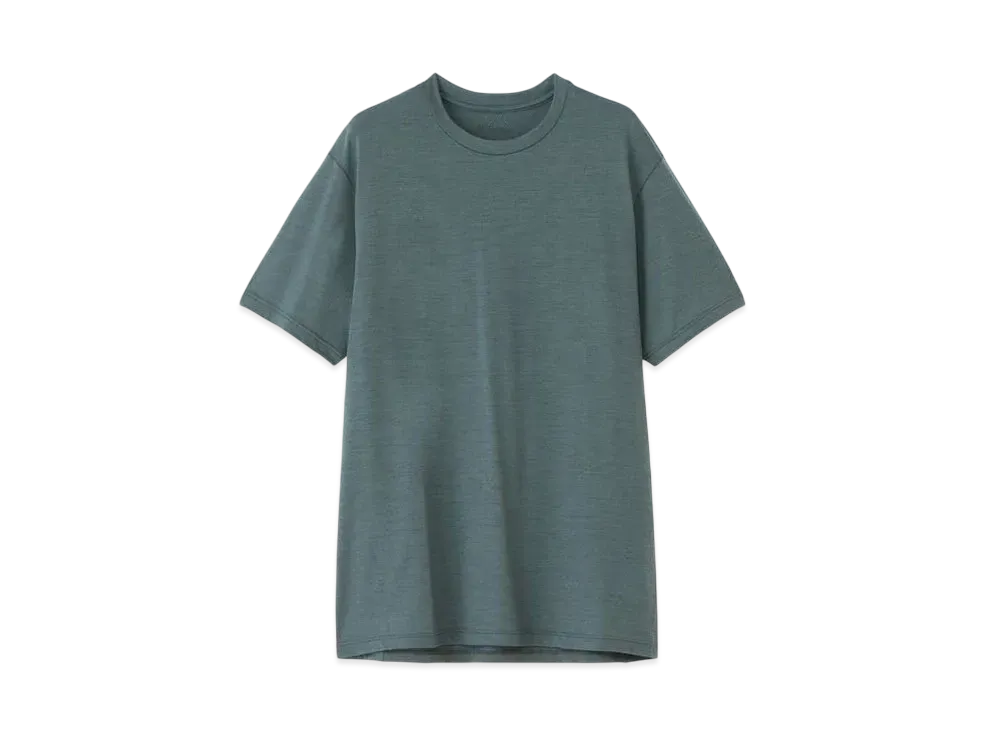 Goldwin Fast Run Hybrid Wool T-Shirt (Unisex) "Dark Chacoal"