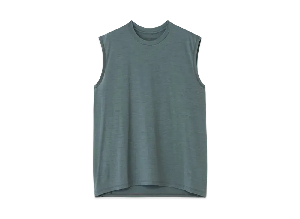 Goldwin Fast Run Wool Sleeveless (Unisex) "Dark Chacoal"