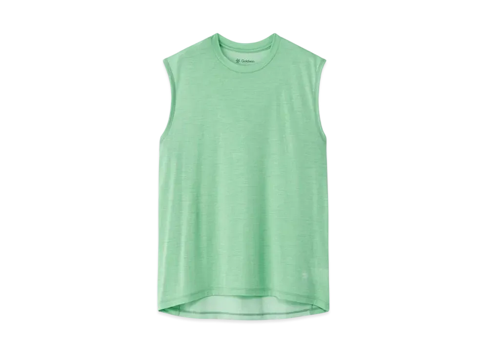 Goldwin Fast Run Wool Sleeveless (Unisex) "Jade Green"