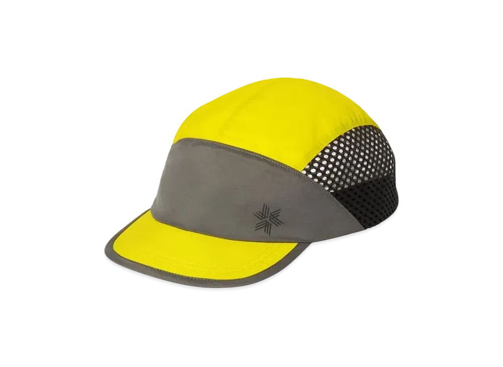 Goldwin Compact Run Mesh Cap (Unisex) "Citronelle/Shadow Gray"