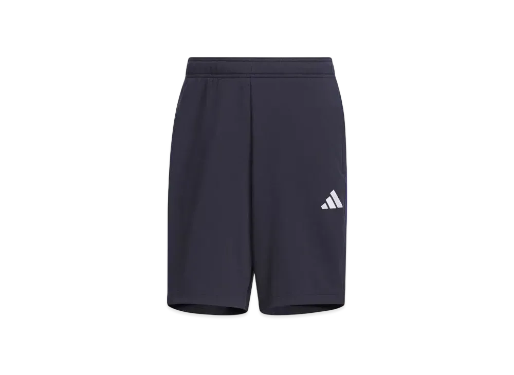 adidas Three Stripes Regular Fit Double Knit Shorts "Legend Ink/Royal Blue/White/Better Scarlet"