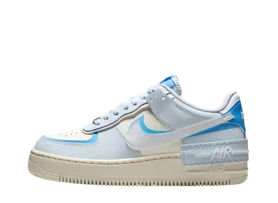 ナイキ ウィメンズ エアフォース1 シャドウ "ブルーティント/ユニバーシティブルー/セイル/ホワイト"