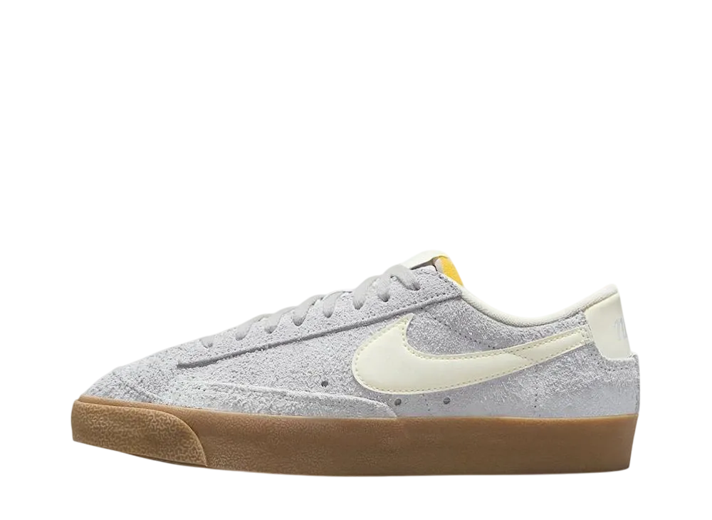 Nike Women's Blazer Low '77 Vintage "Football Grey/Gum Light Brown/Team Orange/Pale Ivory"