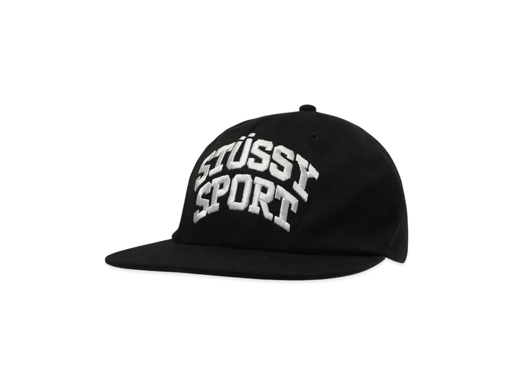 Stussy Mid Depth Stussy Sport Snapback "Black"