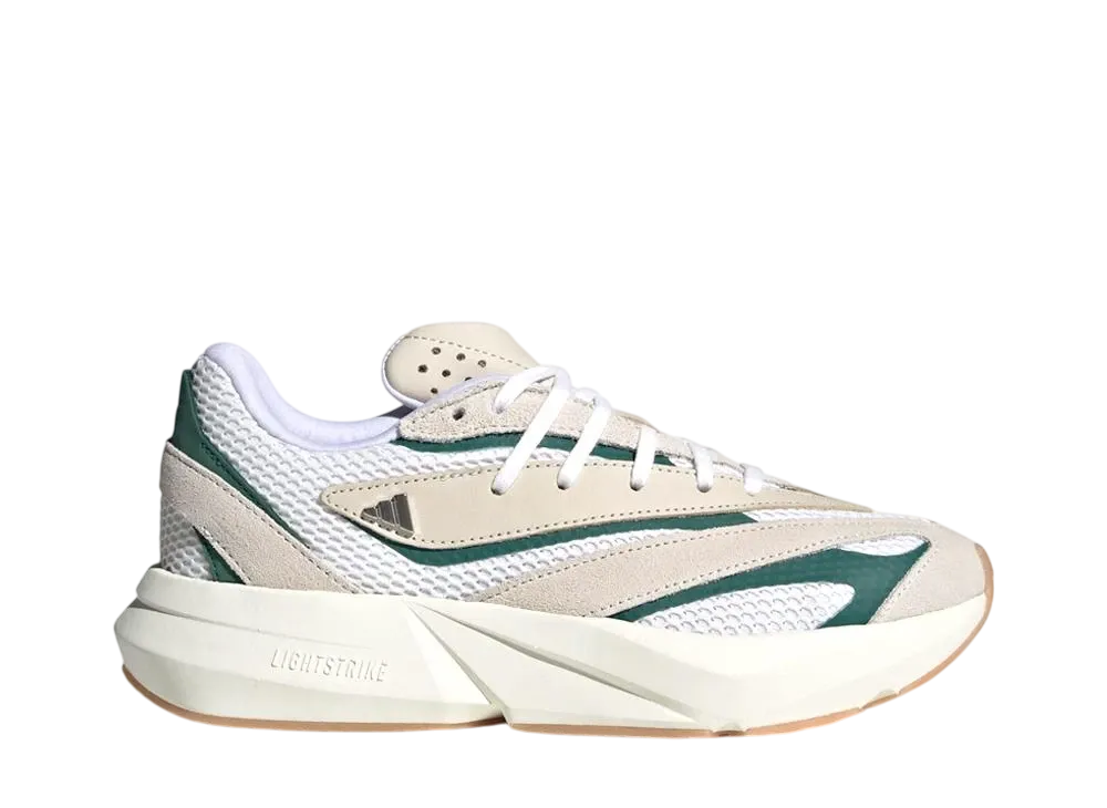 アディダス ウィメンズ ライトストライド "オフホワイト/シルバーメタリック/カレッジグリーン"