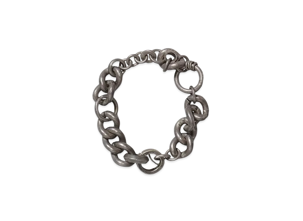 MAISON MARTIN MARGIELA 00s MATERIAL MIX BRACELRT "SILVER"