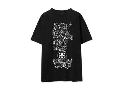 STUSSY KAWS x STUSSY 00s WORLD TOUR T-SHIRT "BLACK"