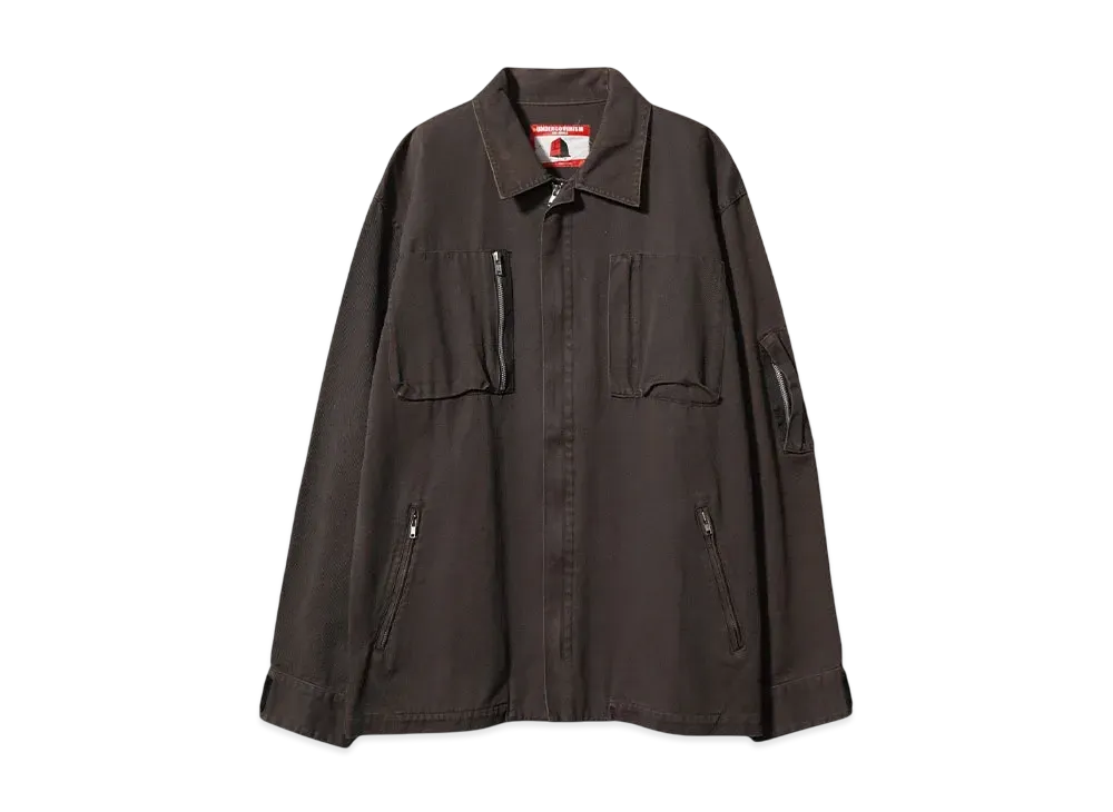 UNDERCOVER 2002AW WITCHS CELL DIVISION MILITARY JACKET "BROWN"